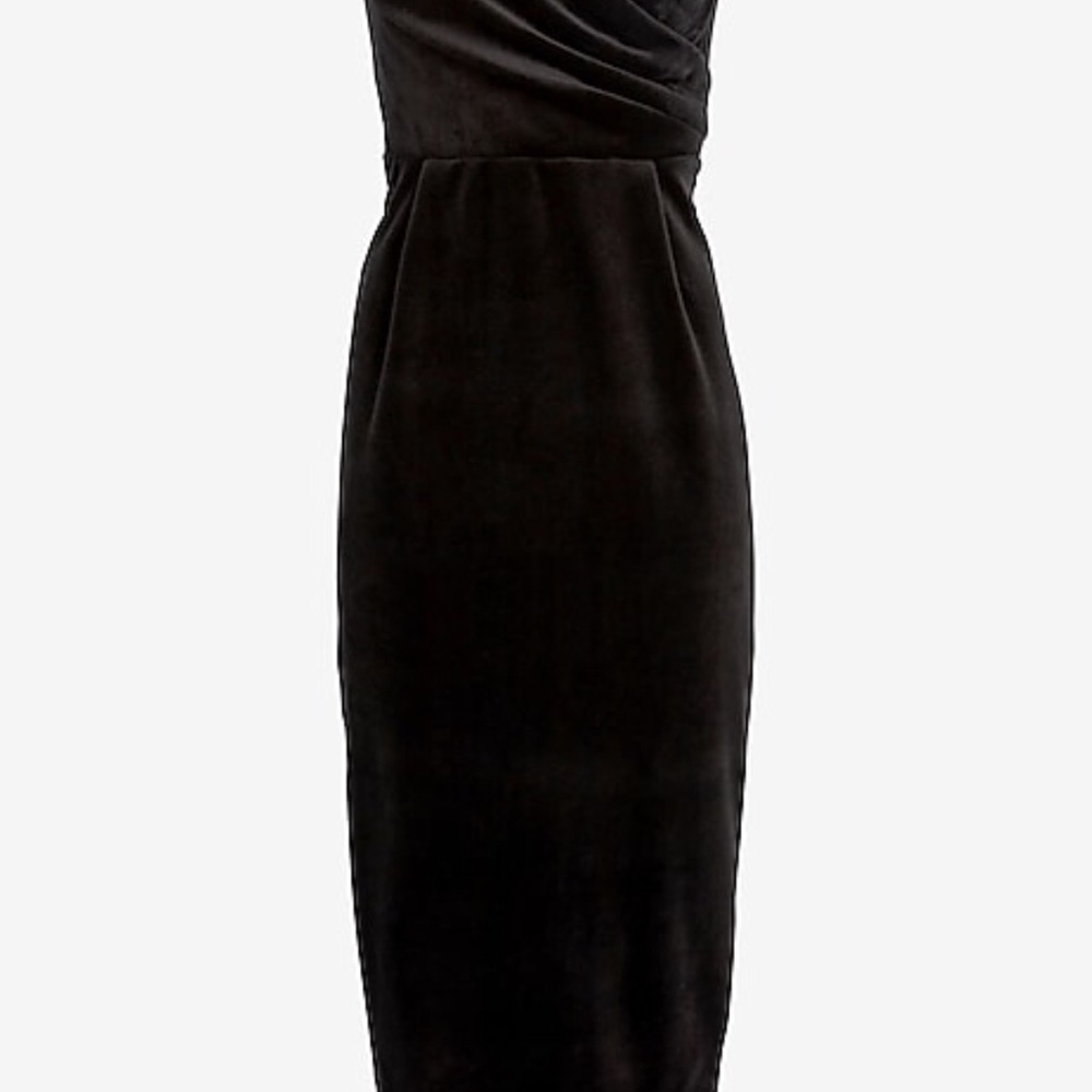 Express Strapless Black Dress